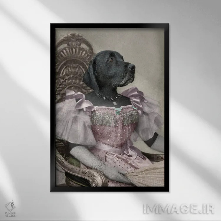 تابلو لامیایا اثر انیمال فَنسی - نمای قابدار مشکی