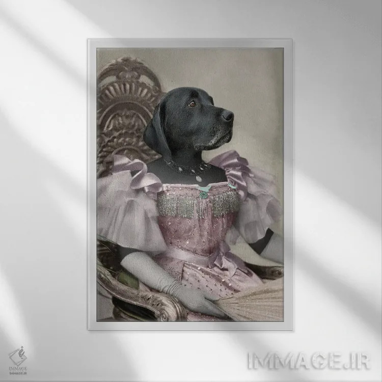 تابلو لامیایا اثر انیمال فَنسی - نمای قابدار سفید