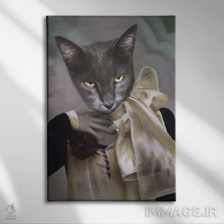 تابلو خانم گری اثر انیمال فَنسی - نمای روبهرو روی دیوار