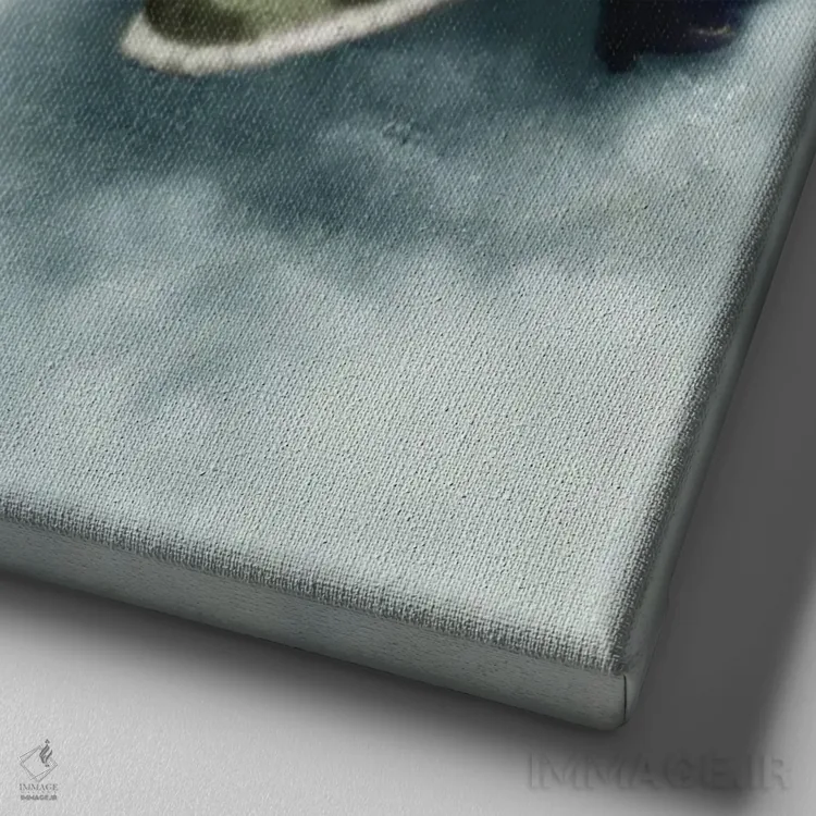 تابلو مندی در ماه اثر انیمال فَنسی - نمای نزدیک بافت بوم