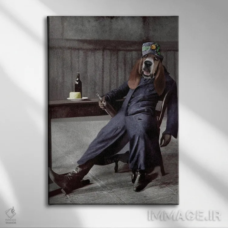 تابلو مرل اثر انیمال فَنسی - نمای روبهرو روی دیوار