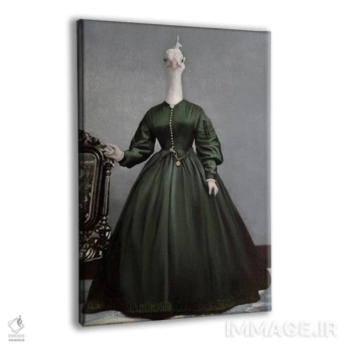 تابلو خانم پیکاک اثر انیمال فَنسی - نمای پرسپکتیو محصول