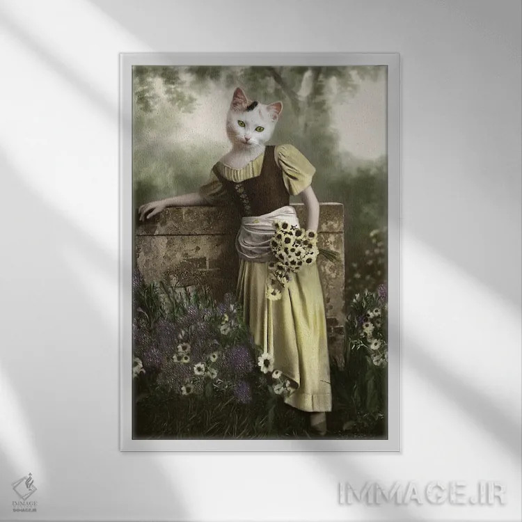 تابلو میلیسنت اثر انیمال فَنسی - نمای قابدار سفید