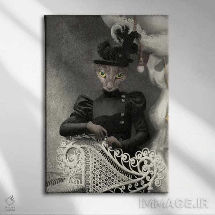 تابلو دوشیزه کوئیگلی اثر انیمال فَنسی - نمای روبهرو روی دیوار