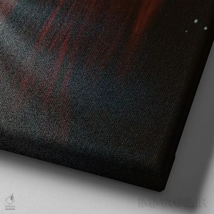 تابلو نزاریا اثر انیمال فَنسی - نمای نزدیک بافت بوم