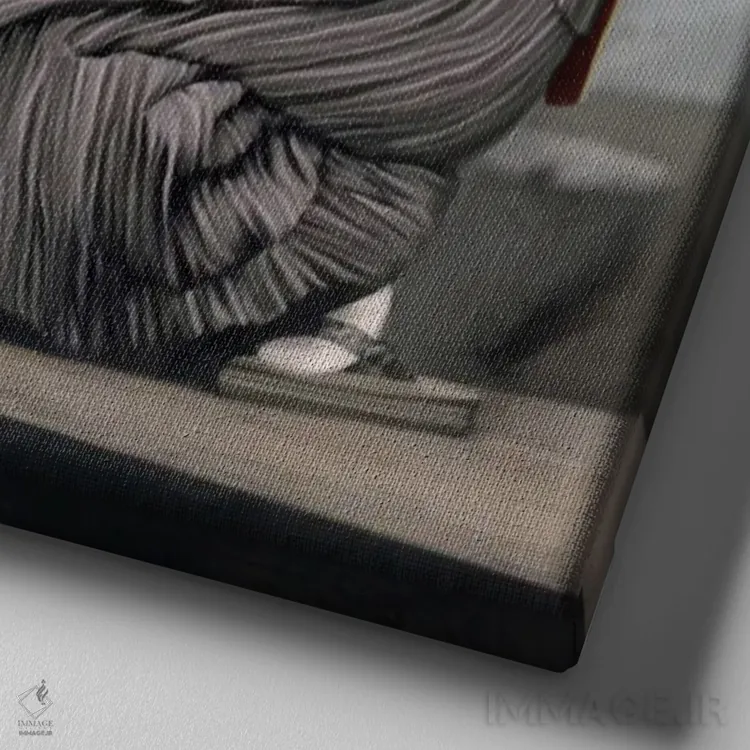 تابلو نکو چان (سبک ژاپنی) اثر انیمال فَنسی - نمای نزدیک بافت بوم