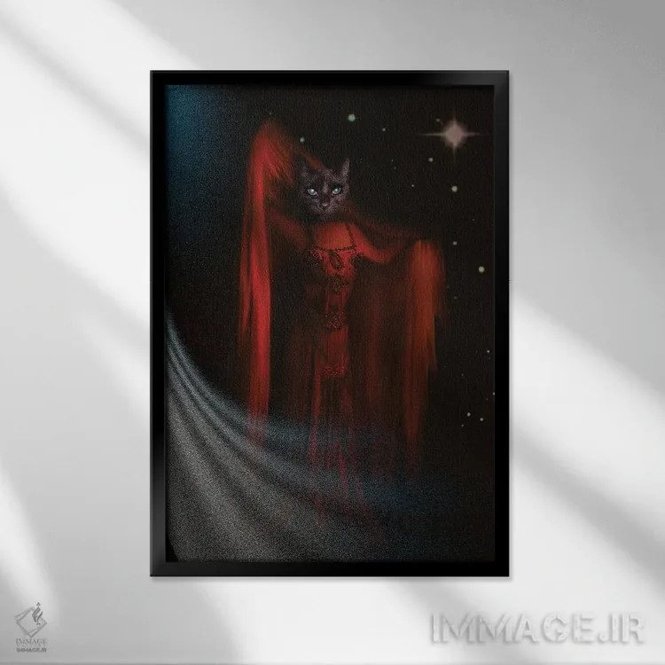 تابلو نزاریا اثر انیمال فَنسی - نمای قابدار مشکی