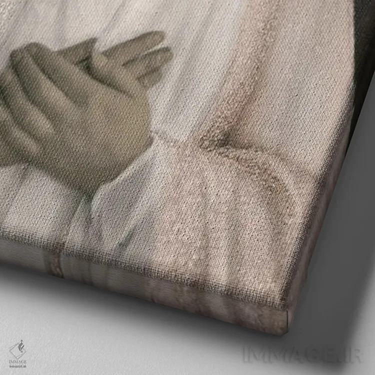 تابلو آنیا اثر انیمال فَنسی - نمای نزدیک بافت بوم