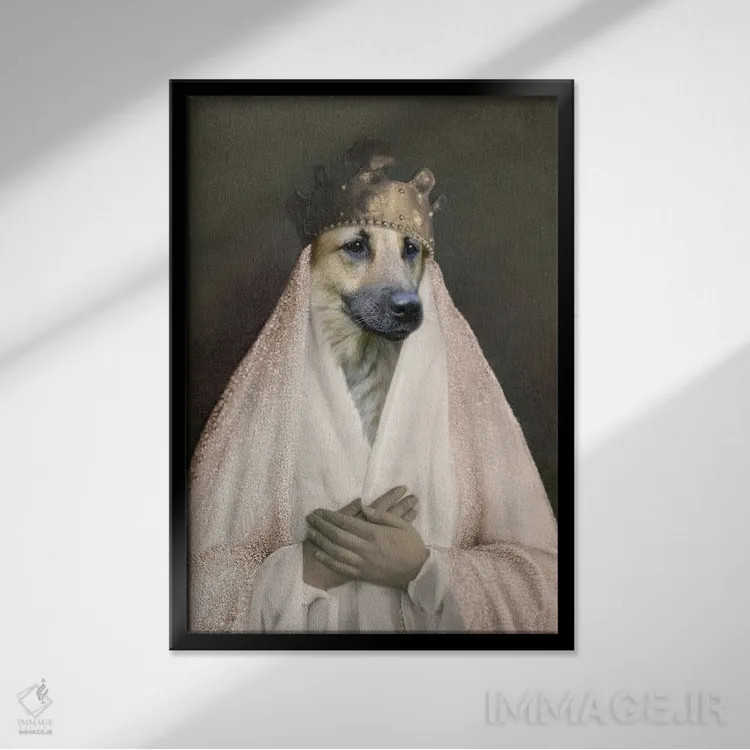 تابلو آنیا اثر انیمال فَنسی - نمای قابدار مشکی