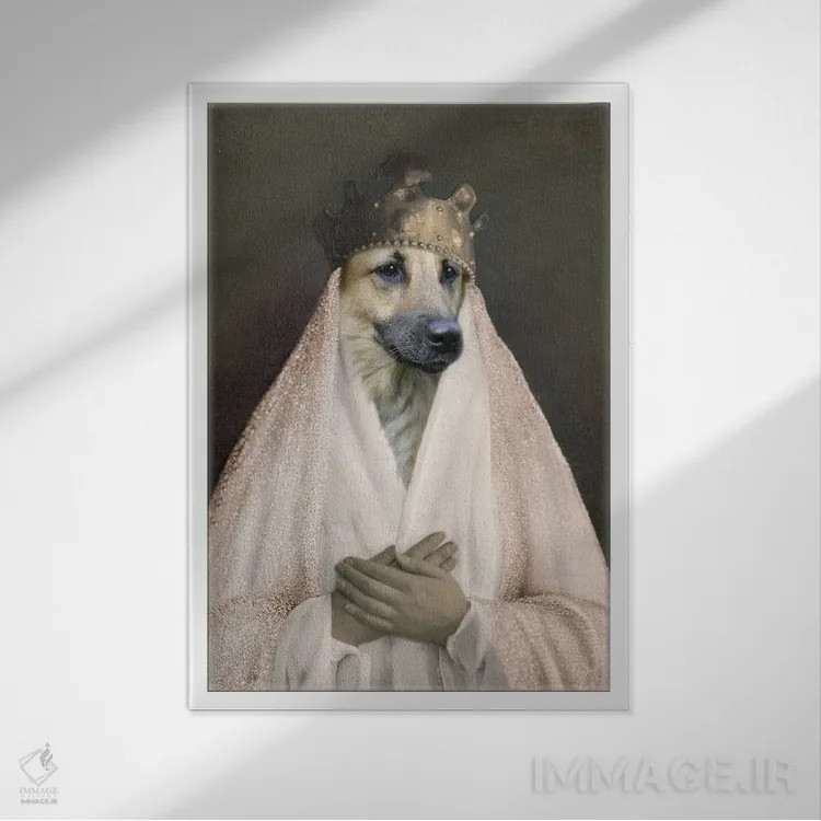 تابلو آنیا اثر انیمال فَنسی - نمای قابدار سفید