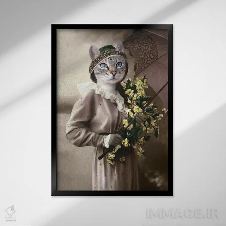 تابلو پاریس (فرانسه) اثر انیمال فَنسی - نمای قابدار مشکی