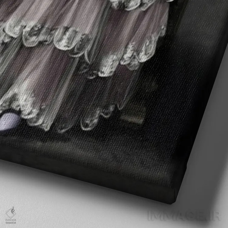 تابلو پریسی اثر انیمال فَنسی - نمای نزدیک بافت بوم