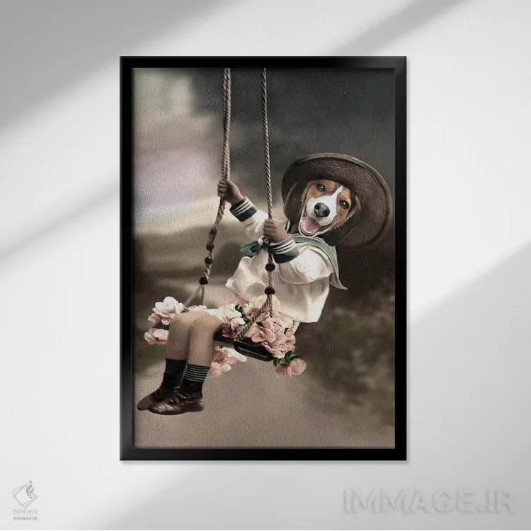 تابلو پارکر اثر انیمال فَنسی - نمای قابدار مشکی