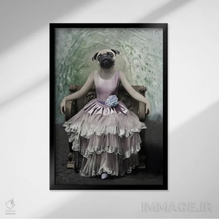 تابلو پریسی اثر انیمال فَنسی - نمای قابدار مشکی