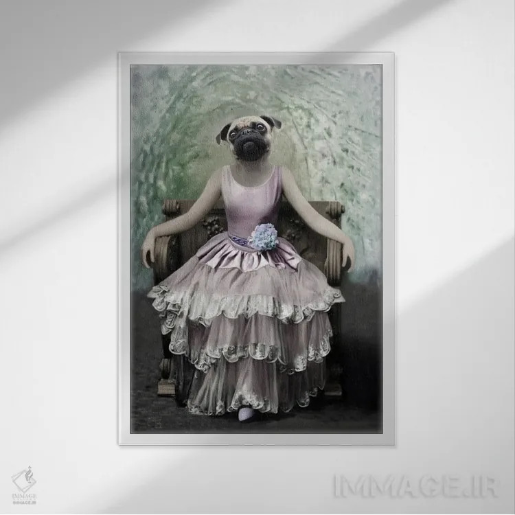 تابلو پریسی اثر انیمال فَنسی - نمای قابدار سفید