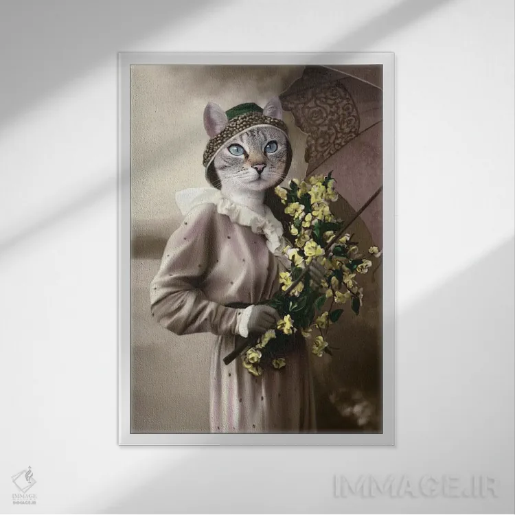 تابلو پاریس (فرانسه) اثر انیمال فَنسی - نمای قابدار سفید