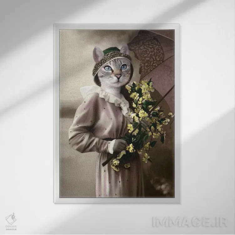 تابلو پاریس (فرانسه) اثر انیمال فَنسی - نمای قابدار سفید
