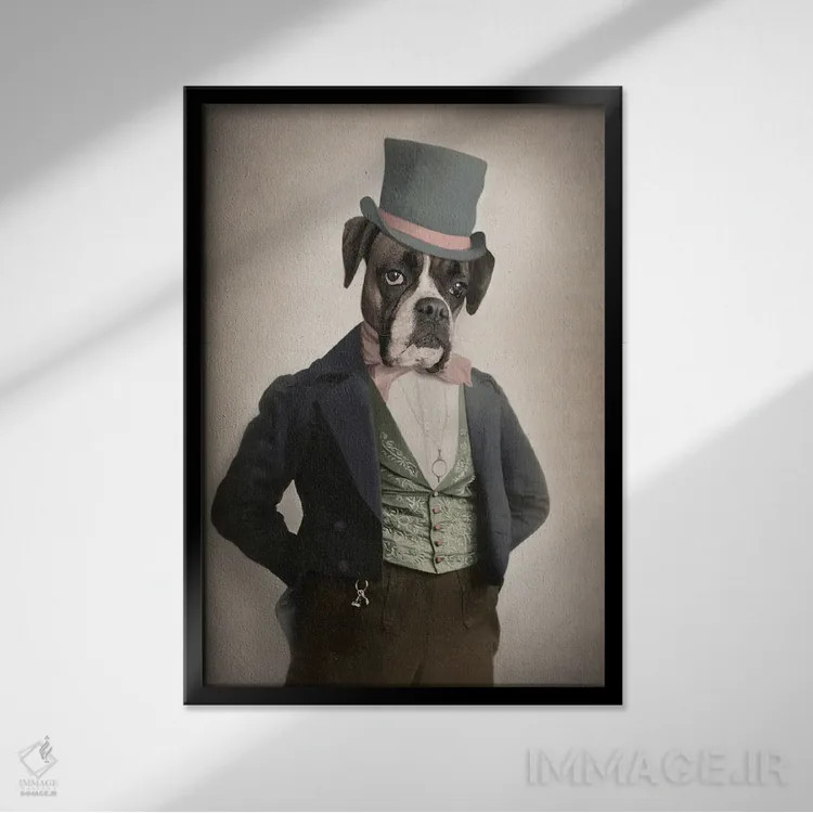 تابلو آپولو اثر انیمال فَنسی - نمای قابدار مشکی