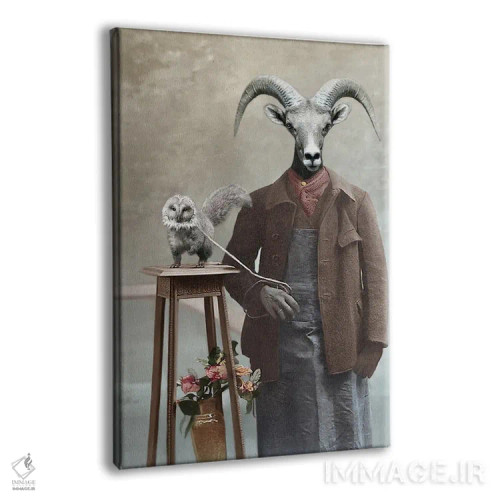 تابلو ری و پلوتو اثر انیمال فَنسی - نمای پرسپکتیو محصول