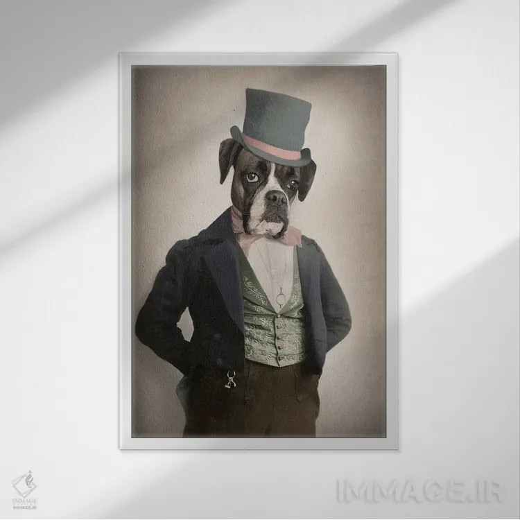 تابلو آپولو اثر انیمال فَنسی - نمای قابدار سفید