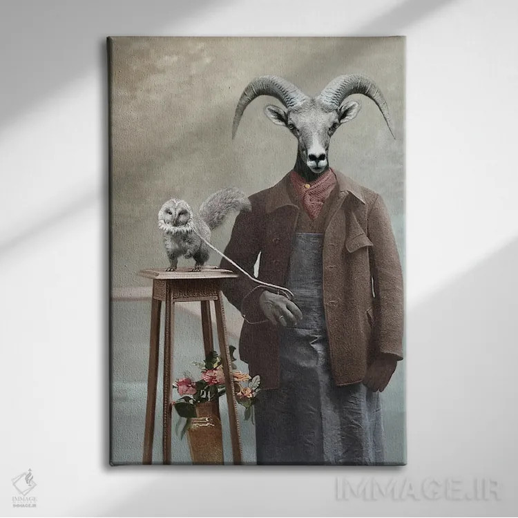 تابلو ری و پلوتو اثر انیمال فَنسی - نمای روبهرو روی دیوار