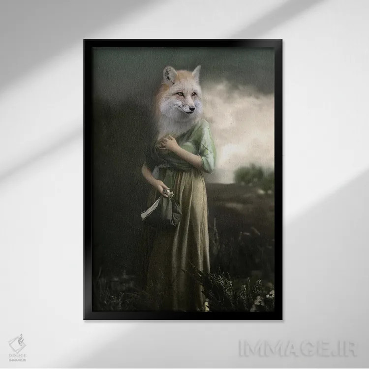 تابلو سیمزا اثر انیمال فَنسی - نمای قابدار مشکی