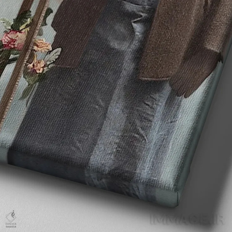 تابلو ری و پلوتو اثر انیمال فَنسی - نمای نزدیک بافت بوم