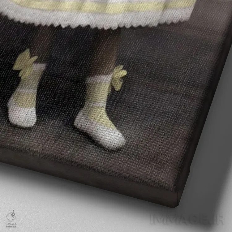 تابلو سانی (آفتابی) اثر انیمال فَنسی - نمای نزدیک بافت بوم