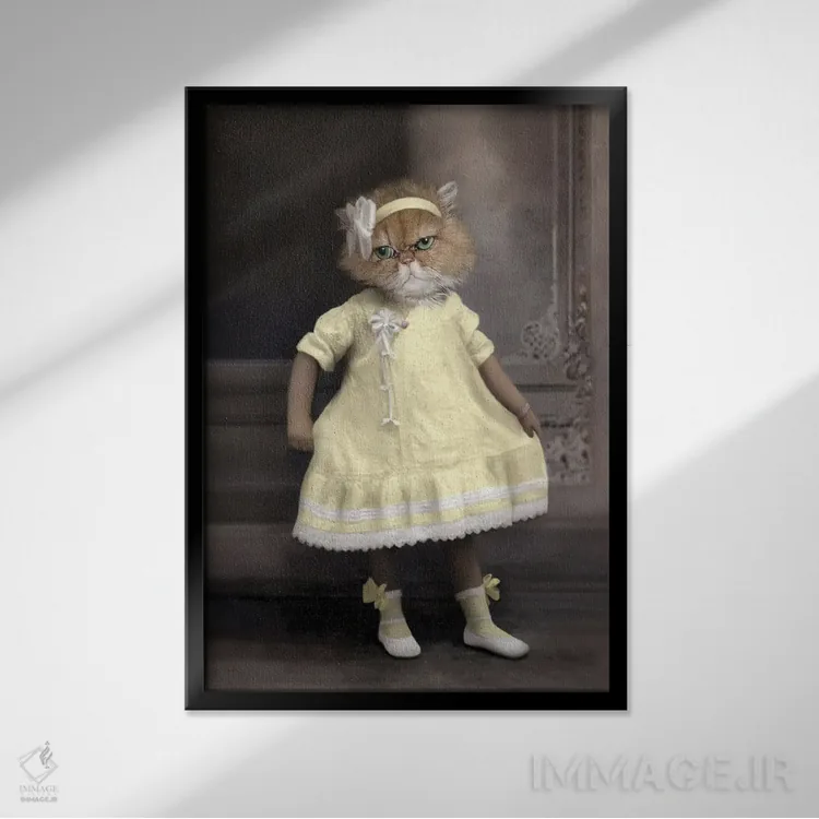 تابلو سانی (آفتابی) اثر انیمال فَنسی - نمای قابدار مشکی