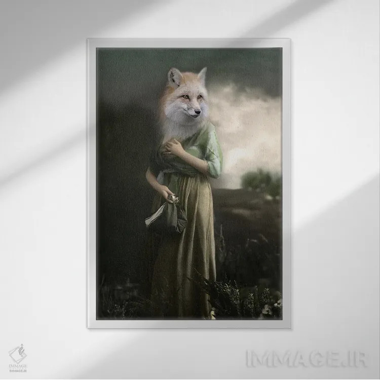 تابلو سیمزا اثر انیمال فَنسی - نمای قابدار سفید