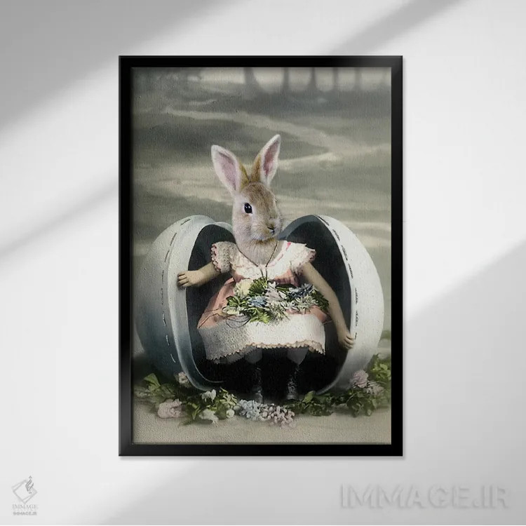 تابلو آوریل اثر انیمال فَنسی - نمای قابدار مشکی