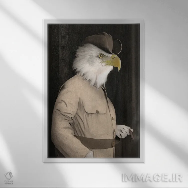 تابلو کلانتر اثر انیمال فَنسی - نمای قابدار سفید