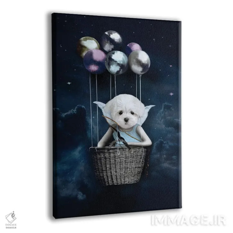 تابلو آریِل اثر انیمال فَنسی - نمای پرسپکتیو محصول