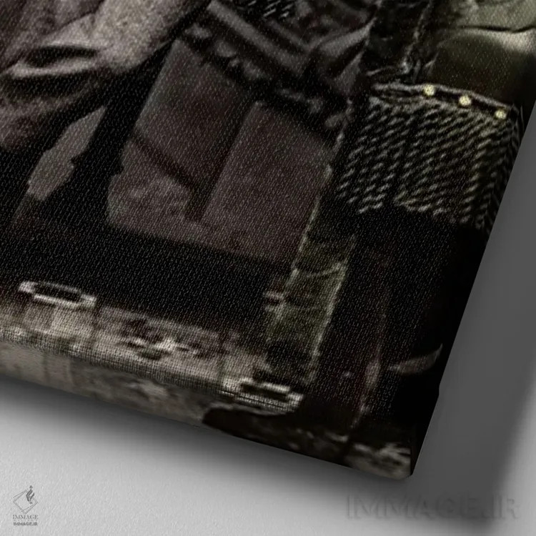 تابلو ونسان اثر انیمال فَنسی - نمای نزدیک بافت بوم