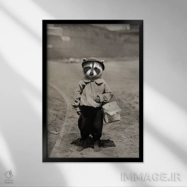 تابلو زوری اثر انیمال فَنسی - نمای قابدار مشکی