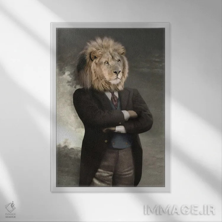 تابلو زوبا اثر انیمال فَنسی - نمای قابدار سفید