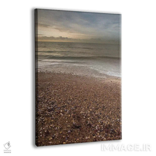 تابلو ساحل سنگریزهای اثر آصاف فرانک - نمای پرسپکتیو محصول