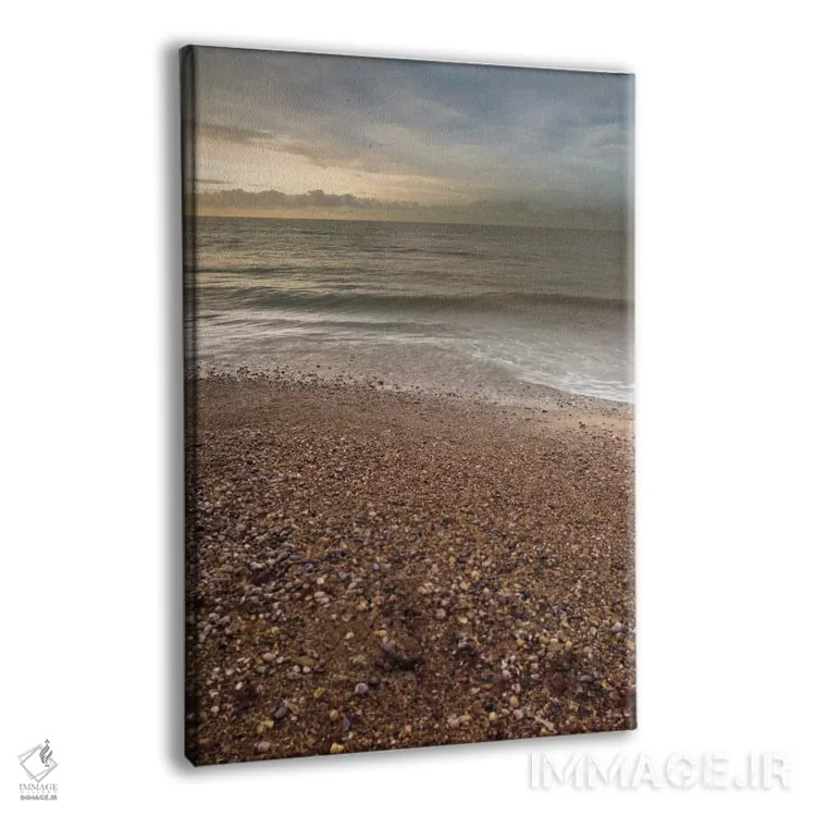 تابلو ساحل سنگریزهای اثر آصاف فرانک - نمای پرسپکتیو محصول