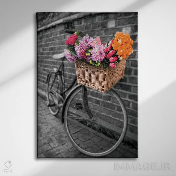 تابلو سبد گل دوم اثر آصاف فرانک - نمای روبهرو روی دیوار