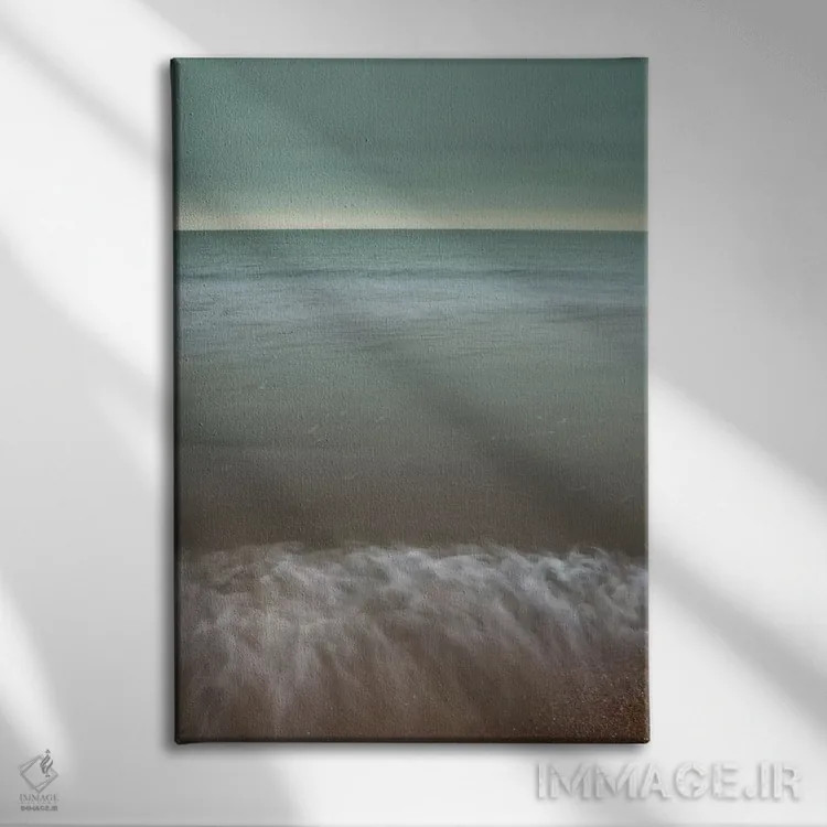 تابلو پاشیدن روی ماسه اثر آصاف فرانک - نمای روبهرو روی دیوار