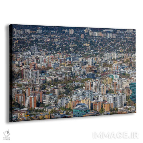 تابلو نمای آسماننمای آپارتمانهای سانتیاگو اثر الکس جی پرز - نمای پرسپکتیو محصول