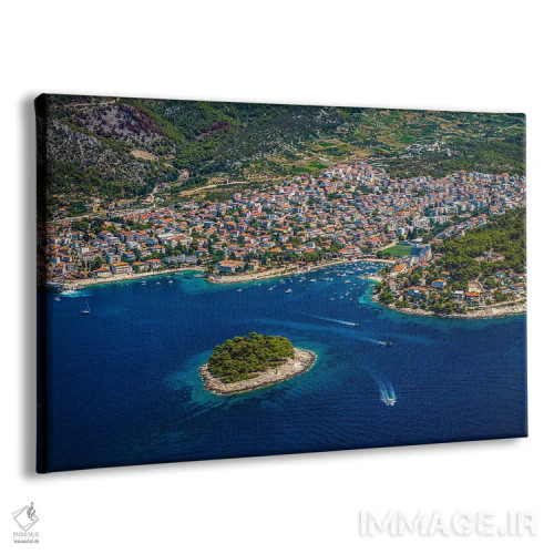 تابلو بندر و شهر هوار اثر الکس جی پرز - نمای پرسپکتیو محصول