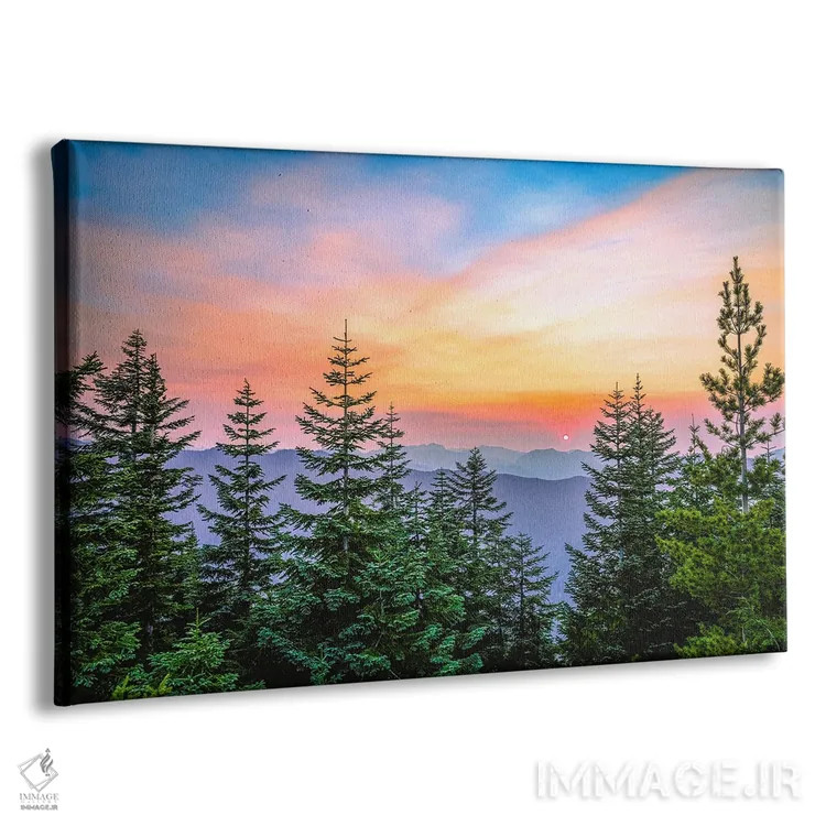 تابلو غروب آفتاب کوه رینیر اثر الکس جی پرز - نمای پرسپکتیو محصول