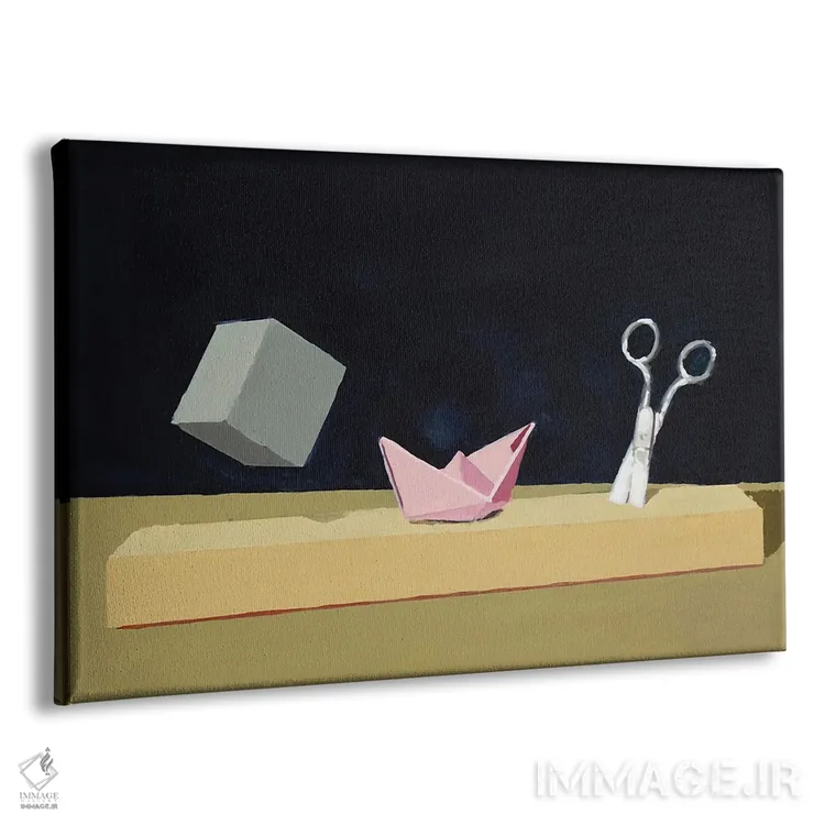 تابلو سنگ، کاغذ، قیچی (بازی) اثر الکساندر گراهوفسکی - نمای پرسپکتیو محصول