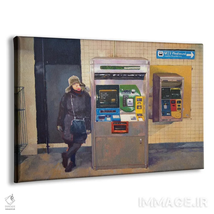 تابلو خط M23 نیویورک به سمت غرب (اتوبوس شهری) اثر الکساندر گراهوفسکی - نمای پرسپکتیو محصول