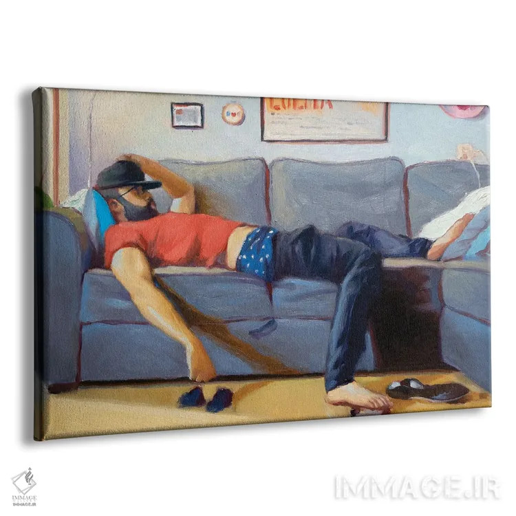 تابلو به تو فکر میکنم اثر الکساندر گراهوفسکی - نمای پرسپکتیو محصول