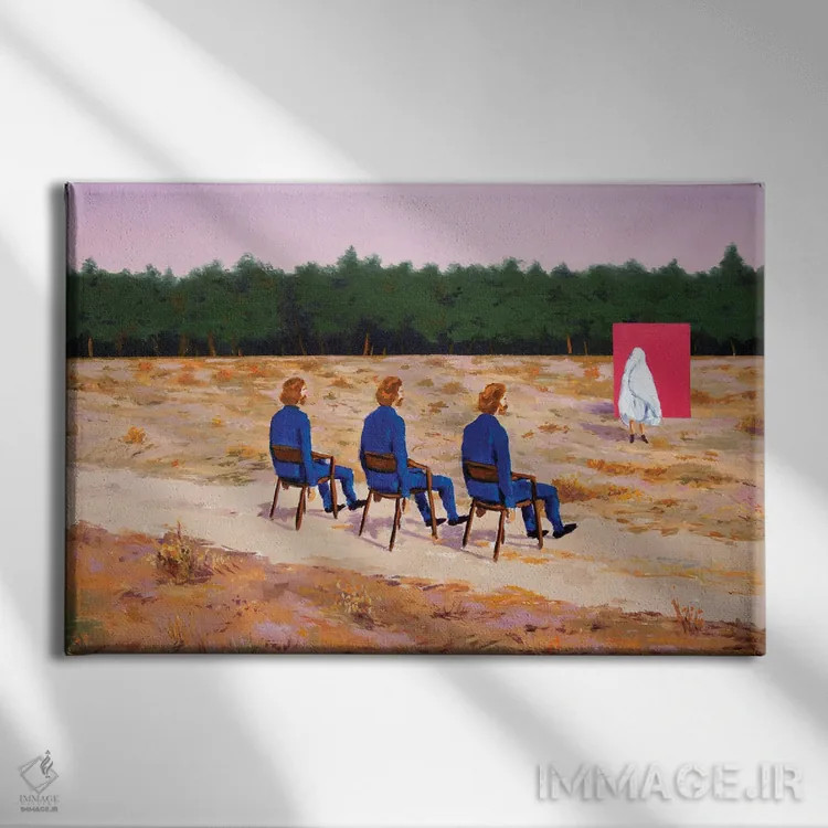 تابلو نام سوم اثر الکساندر گراهوفسکی - نمای روبهرو روی دیوار