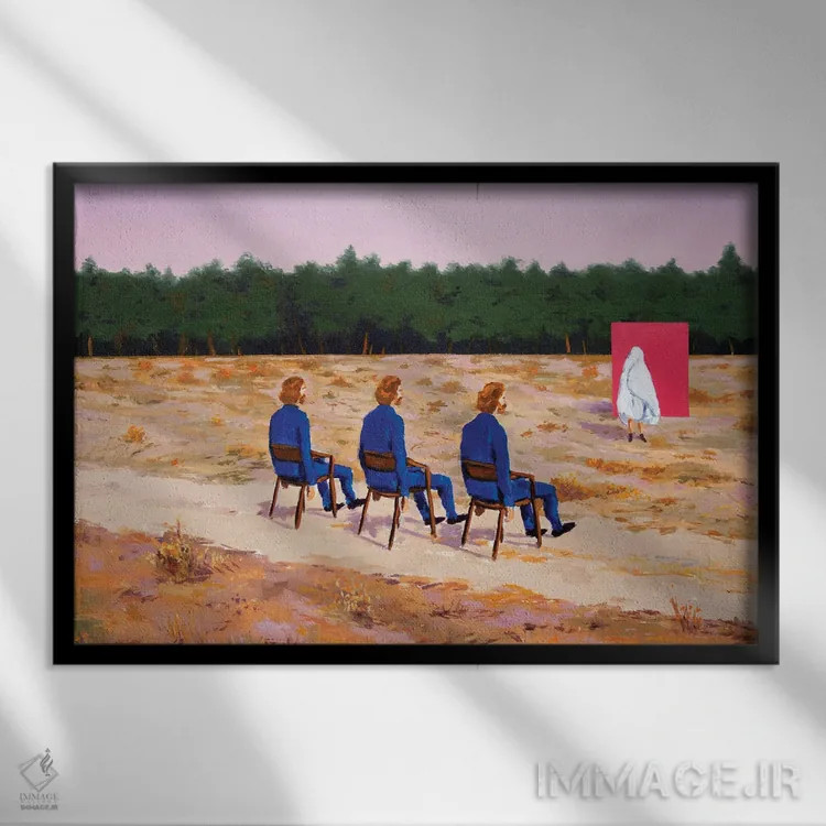 تابلو نام سوم اثر الکساندر گراهوفسکی - نمای قابدار مشکی