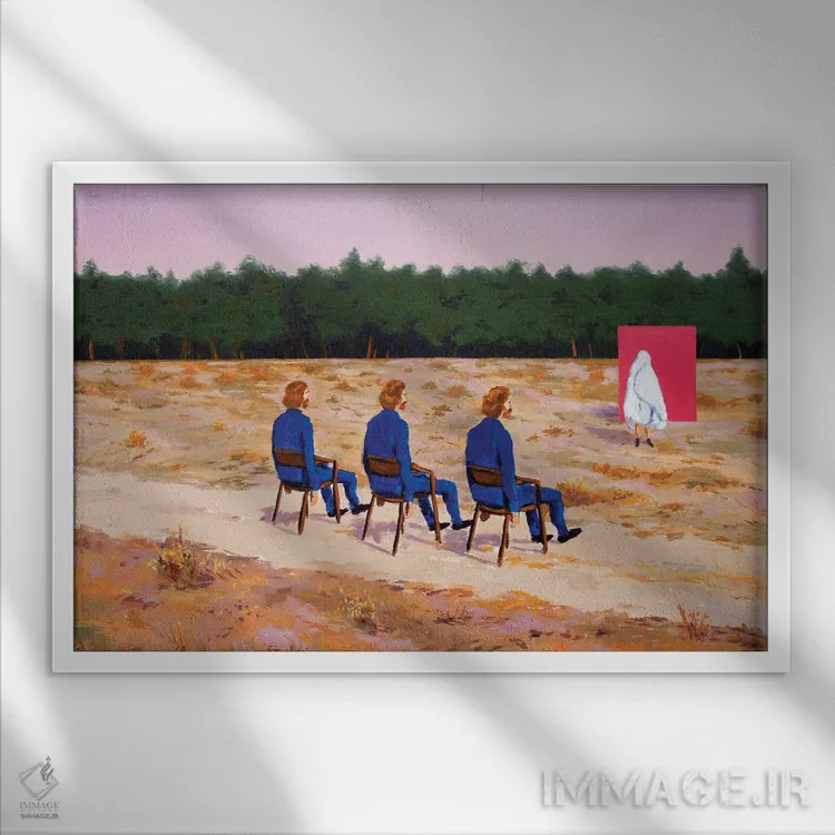 تابلو نام سوم اثر الکساندر گراهوفسکی - نمای قابدار سفید