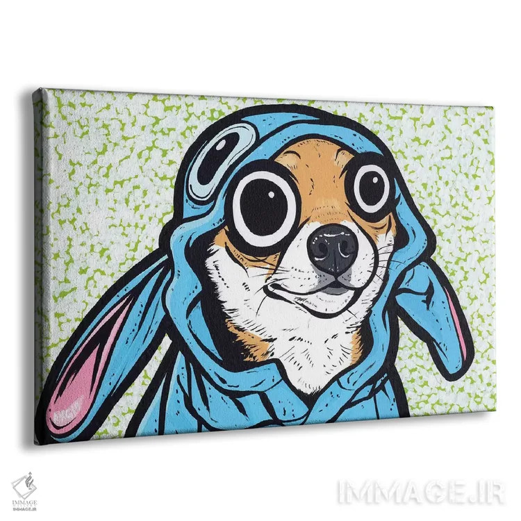 تابلو توله سگ شیبا اینو اثر آلیسون گاتچل - نمای پرسپکتیو محصول